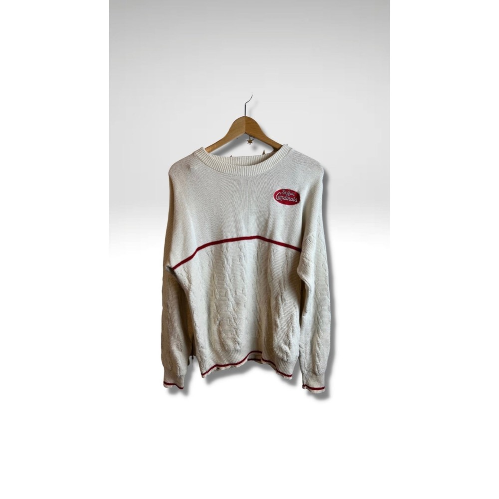 Vintage 1980s St. Louis Cardinals Baseball Sweater Medium